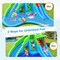Costway Inflatable Kid Bounce House Dual Slide Climbing Wall Splash Pool w/Bag
